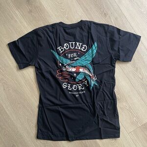 Haggard Pirate. Bound for Glory Black Graphic T-Shirt